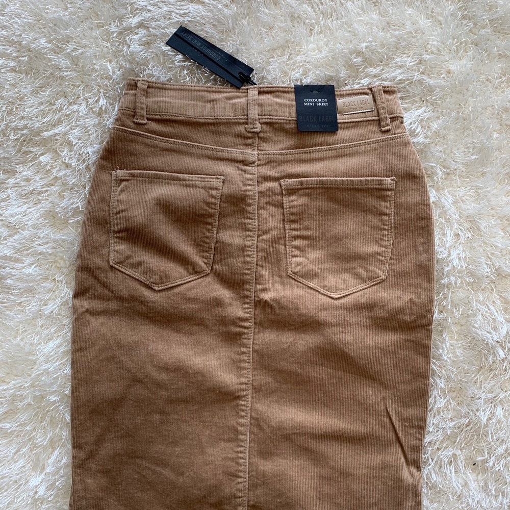 Camel/Tan Corduroy Pencil Skirt - Picture 2 of 3